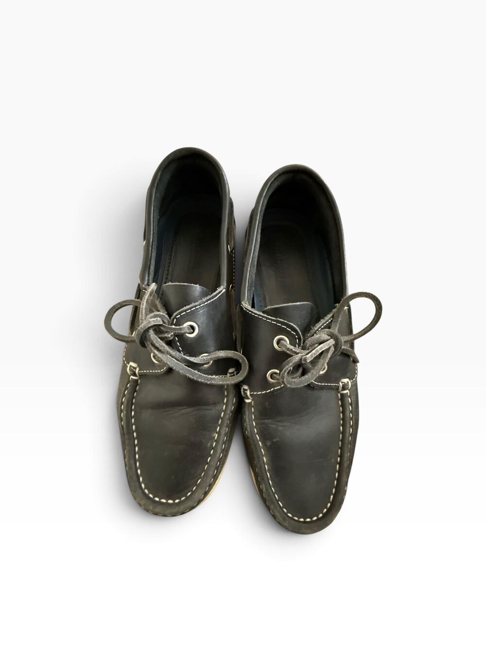 Dubarry Regatta Women’s Black Leather Boat Shoes Size 5.5 / EU 39 Deck Loafers